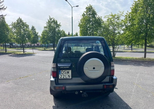 Toyota Land Cruiser cena 18000 przebieg: 492000, rok produkcji 1999 z Świdnica małe 29
